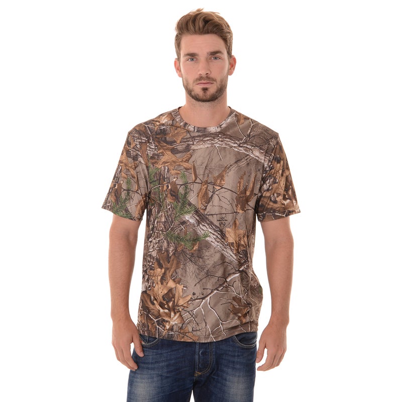 Realtree Men's Short Sleeve Performance T-Shirt, X-Large, Realtree Xtra